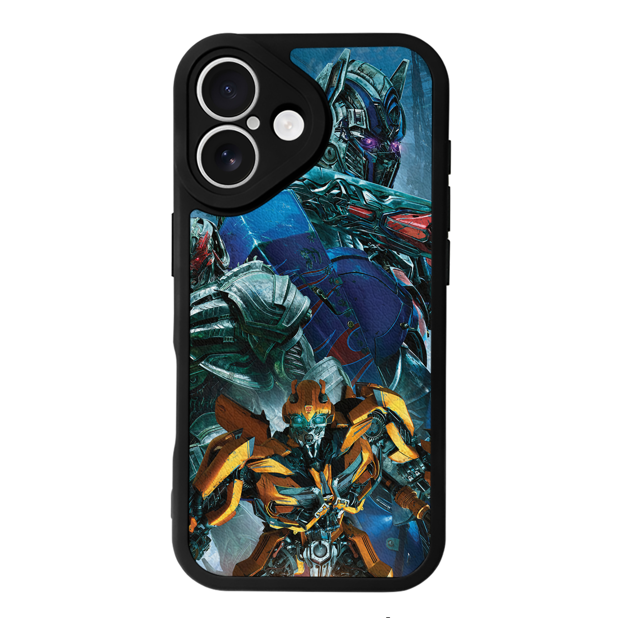 （画像用） Transformers トランスフォーマー 【iPhone 16シリーズ対応】シリコンスマホケース（レザー調） 材質：シリコン